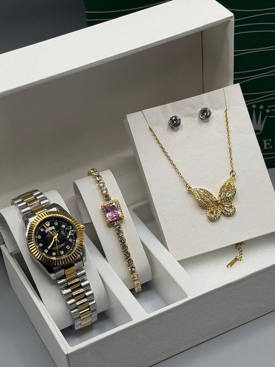 Rolex Chain Watch Set - Image 3