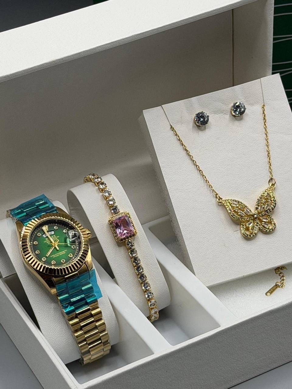 Rolex Chain Watch Set - Image 4