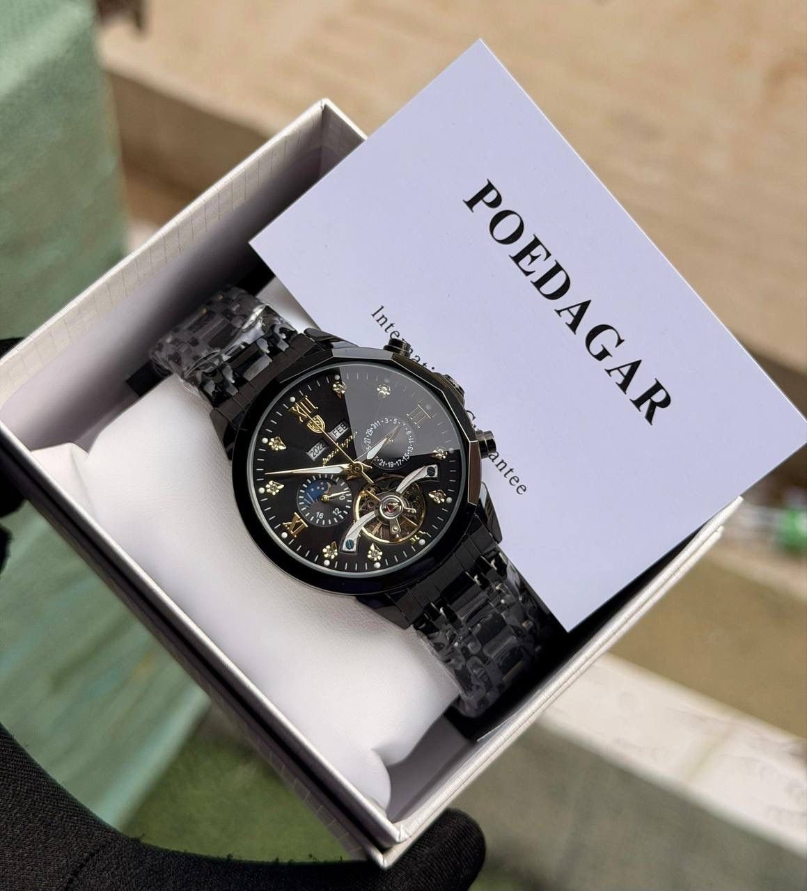 Poedagar Automatic Chain Watch