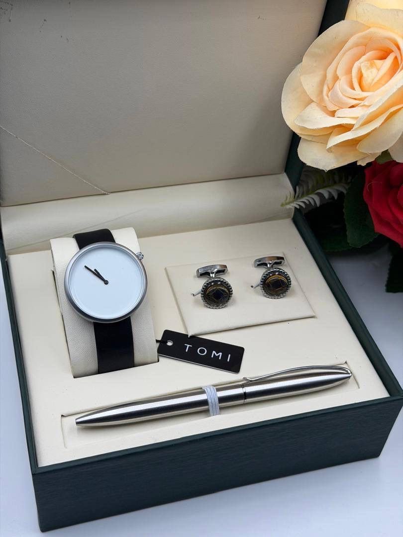 Tomi Leather Watch Set