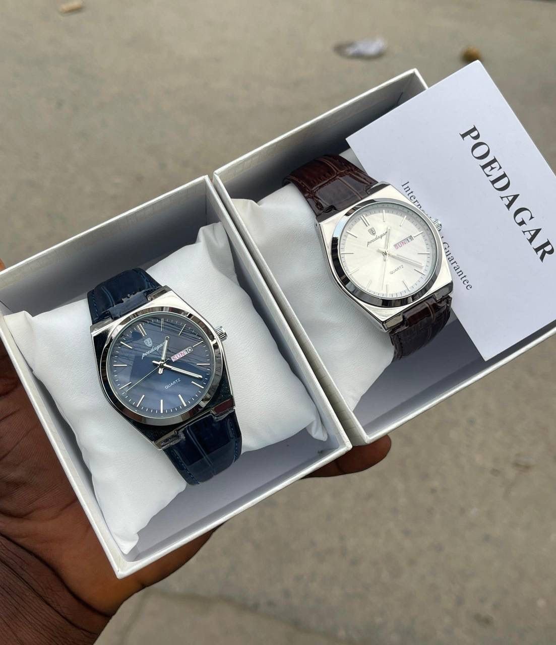 Poedagar Leather Watch