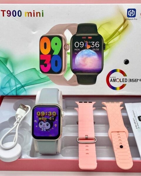 Grey Smart Series 12 smartwatch with 2.02‑inch touch screen, multiple straps and rugged design